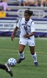 Sophomore midfielder Nandi Mehta is from Lexington, Mass., a suburb of Boston.