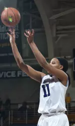 Rising sophomore Lauren Douglas is one of three starters returning for the 2013-14 campaign.