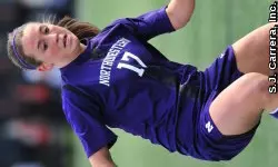 Senior Kate Allen had one of NU's shots on goal Sunday at BU.
