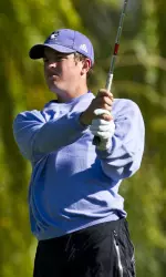 Senior Jack Perry was 2-over par through 13 holes Sunday. He didn't make a bogey the rest of the way to sit in fifth at 3-under par through 36 holes.