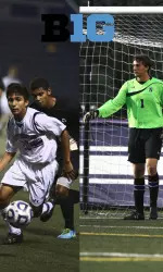 Freshman forward Brandon Medina was named Big Ten Offensive Player of the Week and junior goalkeeper Tyler Miller earned Big Ten Defensive Player of the Week honors.