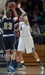 Junior Alex Cohen had four blocks in NU's win over Purdue on Thursday. Cohen now is tied for seventh in program history with 75 career blocks.