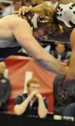 No. 4 heavyweight Mike McMullan closed out the match defeating No. 12 Jimmy Lawson, earning bonus points after 2:44 by injury default and improved to 6-1 on the season.