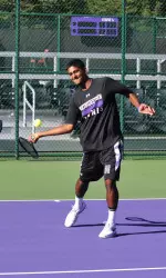 Sophomore Mihir Kumar only dropped one set in both his doubles and singles matches.