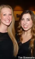 Monica McGreal (right, with Maddie Slater) was the recipient of the Margie Fitzpatrick Iron Will Award.