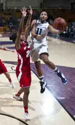 Lauren Douglas made her second start of the season Sunday vs. Nebraska.