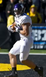 Dan Vitale hauled in this touchdown catch in NU's overtime loss at Iowa last season.