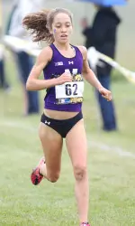Andrea Ostenso led the Wildcats both in the 2013 Big Ten Championships and in the Big Ten Preview meet earlier this year in Iowa City.