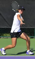 Lok Sze Leung was an all-purpose player for the 'Cats on Friday, advancing to the semifinals in doubles play with Brooke Rischbieth and earning a spot in the quarterfinals of her singles draw.
