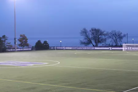 Lakeside Field at night