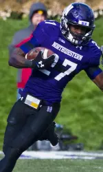 Matthew Harris, who collected his first career interception vs. Michigan, drew praise from Pat Fitzgerald this week.