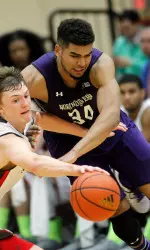 Sanjay Lumpkin's double-double at Brown on Monday was the third of his career.