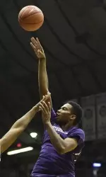 Vic Law leads all Big Ten freshmen with an average of 5.9 rebounds per game.