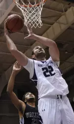 Alex Olah recorded his third double-double of the season despite playing only 20 minutes.