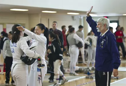 Northwestern Women Fencing Feb 1, 2014 in Evanston, Ill.