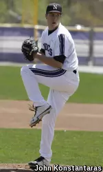 Brandon Magallones will start for Northwestern on the mound Opening Night.