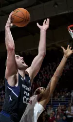 Alex Olah powered Northwestern with his first career double-double (17 points, 11 boards) vs. Indiana.