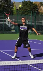Junior Alex Pasareanu did not drop a game in either his doubles or singles matches.