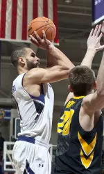 Drew Crawford scored 20 points in the meeting with Iowa in Evanston Jan. 25.