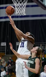 Lauren Douglas scored 17 points off the bench in NU's first-round WNIT victory over Ball State.