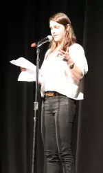 Ali Herman from women's soccer delivered an award-winning performance Monday