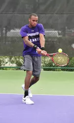 Freshman Sam Shropshire is 8-3 in dual match singles so far.