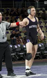 Pierce Harger earned a No. 3 Big Ten pre-seed at 165 lbs.