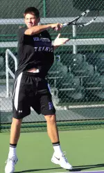 Freshman Strong Kirchheimer kept the 'Cats in the game with a clutch third set comeback at No. 5.