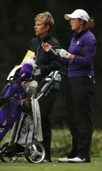 NU head coach Emily Fletcher and Kaitlin Park look to repeat as Big Ten Champions in 2014.