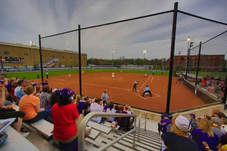 The first-ever night game at Sharon J. Drysdale Field 2014 Big Ten Tournament, May 8, 2014