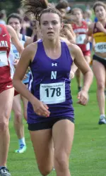 Elena Barham led Northwestern at the Dr. Keeler Invite 5K and will look to do the same when she returns for her junior season next fall.