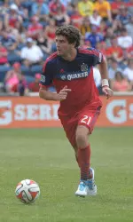 Chris Ritter made his MLS debut for the Chicago Fire starting and playing all 90 minutes against the LA Galaxy on June 1, 2014.