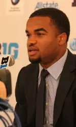 Senior safety Ibraheim Campbell stepped to the microphone Monday at Big Ten Football Media Day.