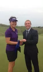 Hana Lee set NU's single-season scoring record with a 74.09 during the 2013-14 season.