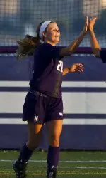 Addie Steiner's skilled finishes in the box resulted in a hat trick and ultimately a 6-0 NU victory.