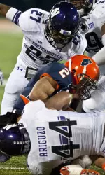 Matthew Harris (27) talked to Skip Myslenski about the difference between his true freshman season and the start of year two.