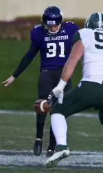 Chris Gradone averaged 44.1 yards per punt on seven attempts Saturday vs. Western Illinois.