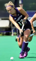 Charlotte Martin is tied for the Big Ten lead with nine assists.