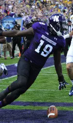 Cameron Dickerson scored a touchdown in NU's season-opener, his first game playing alongside younger brother Garrett since their high school days in New Jersey.