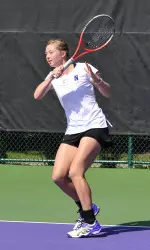 Alicia Barnett knocked off the nation's 63-ranked player in Johnise Renaud, 4-6, 6-2, 6-1 on Friday.