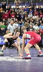 No. 7 Pierce Harger will wrestle third-ranked Isaac Jordan at 165 lbs. when No. 18 Northwestern hosts No. 11 Wisconsin on Friday.