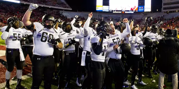 Team Celebration at Wisconsin