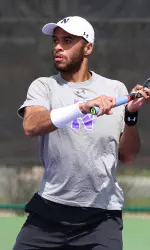Sophomore Sam Shropshire checks in at No. 66 in singles and No. 53 in doubles with Alex Pasareanu.