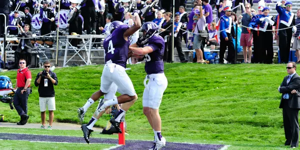Clayton Thorson Touchdown celebration
