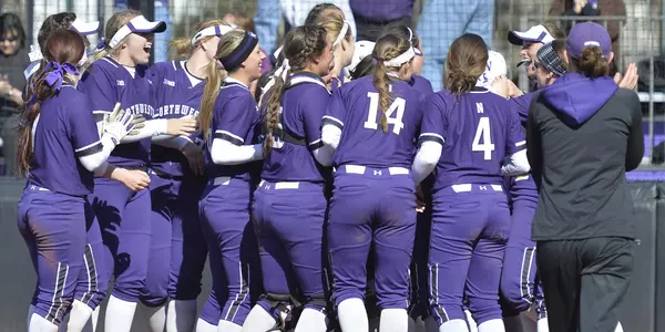 Softball TEam huddle celebration home run
