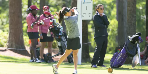 Kacie Komoto 2016 NCAA Shoal Creek Regional first tee