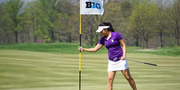 Kacie Komoto 2016 Big Ten Championships flag B1G