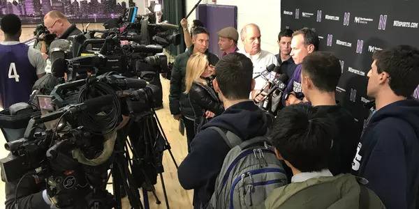 Chris Collins meets the Media at Blom