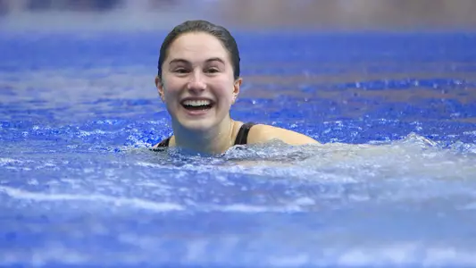 Olivia Rosendahl 2017 Big Ten Championships Smile