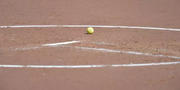 Softball Ball in Circle